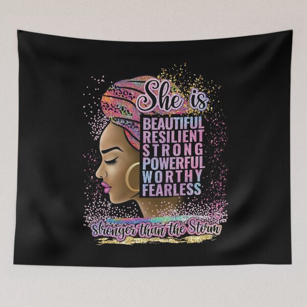 Item preview, Black history month she is beautiful resilient strong designed and sold by Jeny Lisa.
