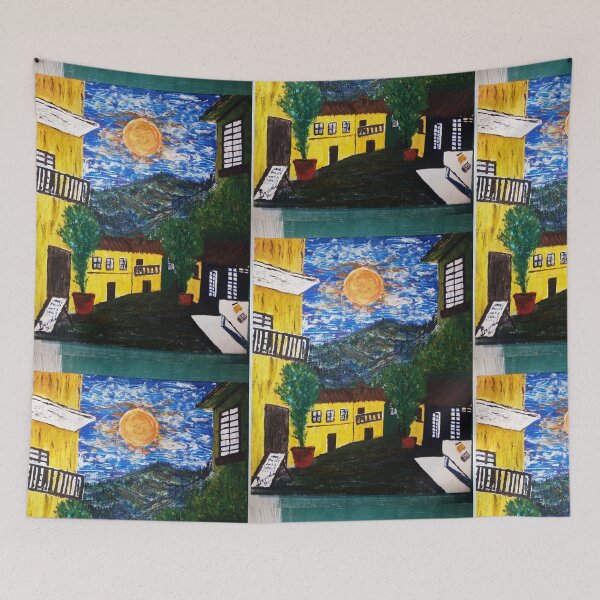 Item preview, The village with orange moon designed and sold by José A. Bernabé.