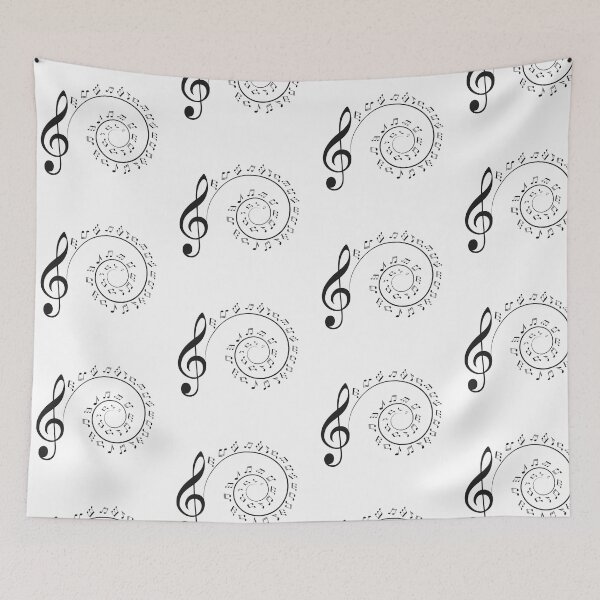 Item preview, TREBLE CLEF WITH MELODY designed and sold by angelescar.