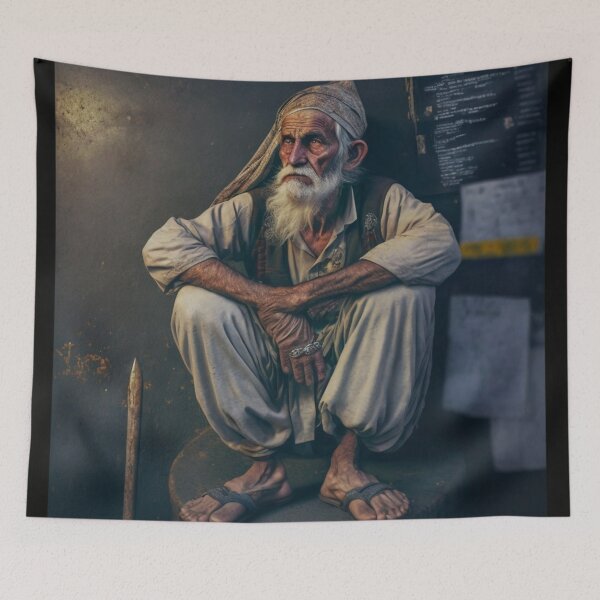 Item preview, An old man on the street designed and sold by Shagrah.