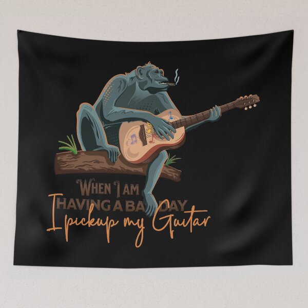 Item preview, Monkey Guitarist designed and sold by Tara Light.