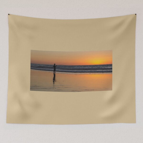 Item preview, Beach Fishing At Sunset designed and sold by Tootalled Photography .