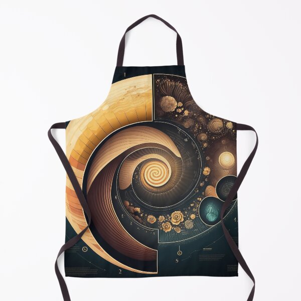 Item preview, Sacred Fibonacci Style Spiral Infographic Colourful Abstract designed and sold by RAGANADesign.