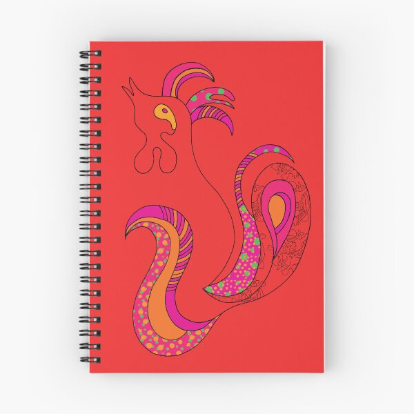 Item preview, Red fiery rooster - illustration with power life designed and sold by WRECZ.
