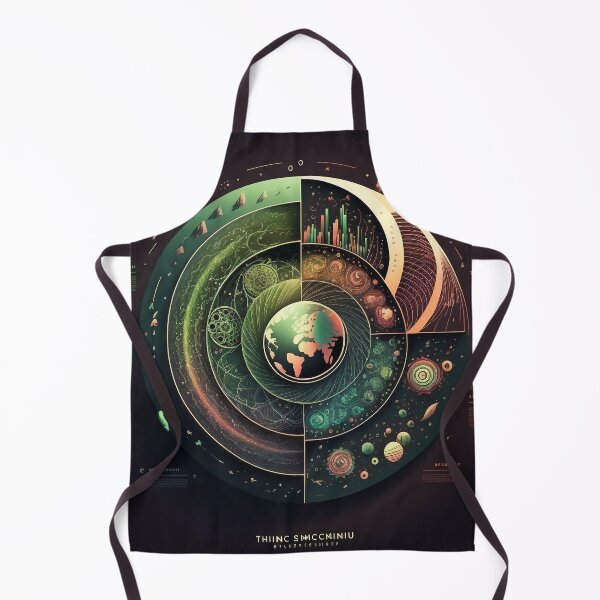 Item preview, Sacred Fibonacci Style Spiral Infographic Colourful Abstract  designed and sold by RAGANADesign.
