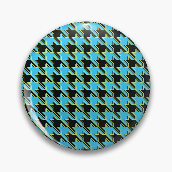 Item preview, Houndstooth Classic Blue with Yellow designed and sold by alexandranel.