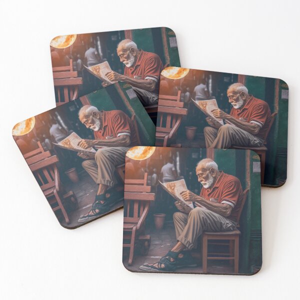 Item preview, An old man and they lack coffee designed and sold by Shagrah.