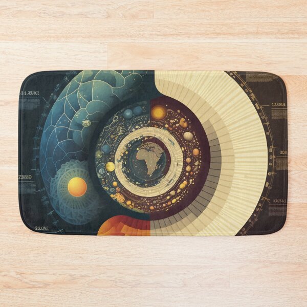 Item preview, Sacred Fibonacci Style Spiral Infographic Colourful Abstract  designed and sold by RAGANADesign.