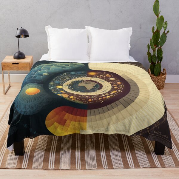 Item preview, Sacred Fibonacci Style Spiral Infographic Colourful Abstract  designed and sold by RAGANADesign.