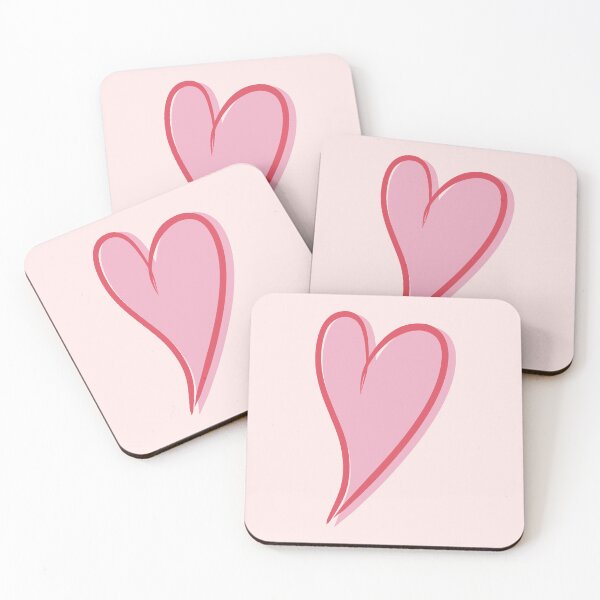 Item preview, Pink Heart Shadow Design designed and sold by CreativeDraws42.