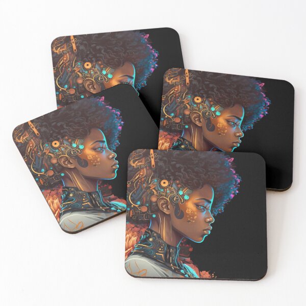 Item preview, Afro futuristic lady designed and sold by Christolamber.
