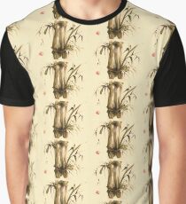 "Strolling along..." Original sumi-e acrylic wash painting on paper. Graphic T-Shirt