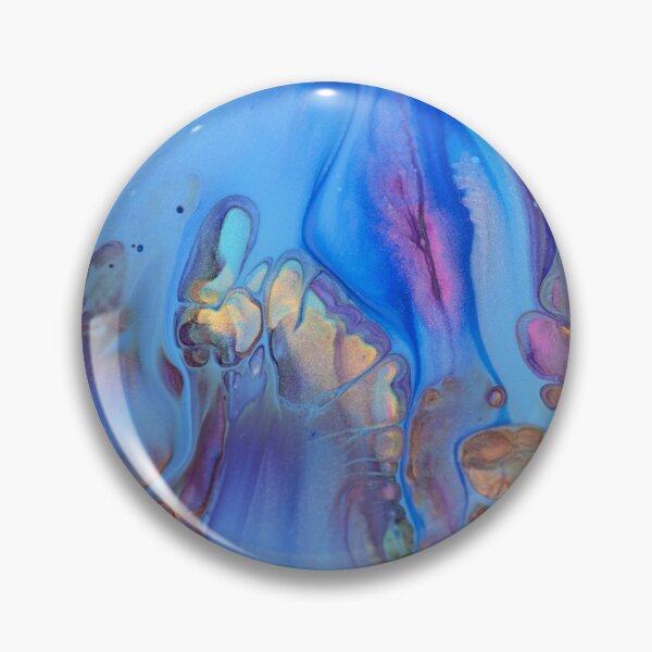 Item preview, fluid art details in blue designed and sold by milena boeva.