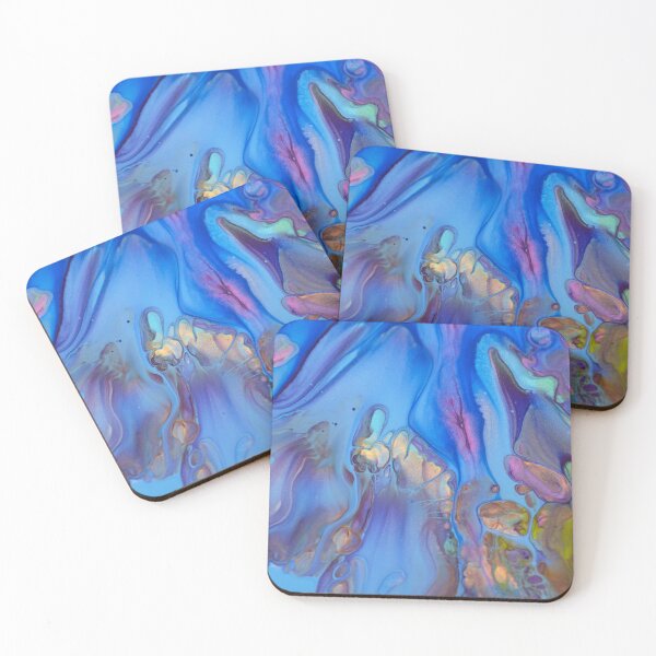 Item preview, fluid art details in blue designed and sold by milena boeva.