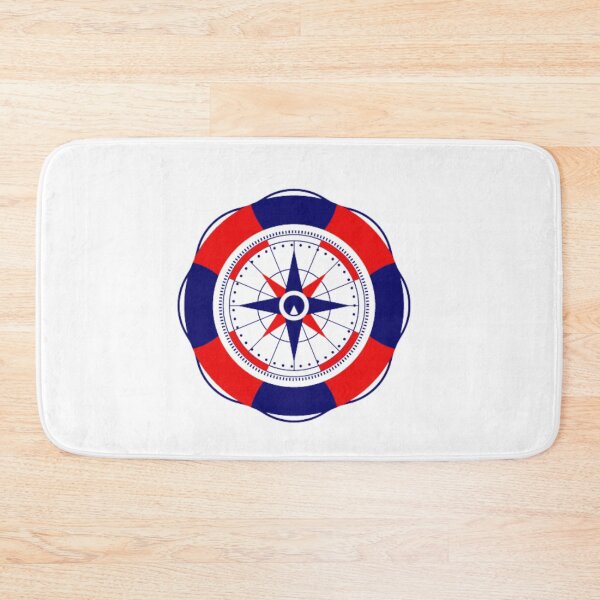 Item preview, Nautical symbols red and blue lifebuoy ring designed and sold by TheRightHonMP.