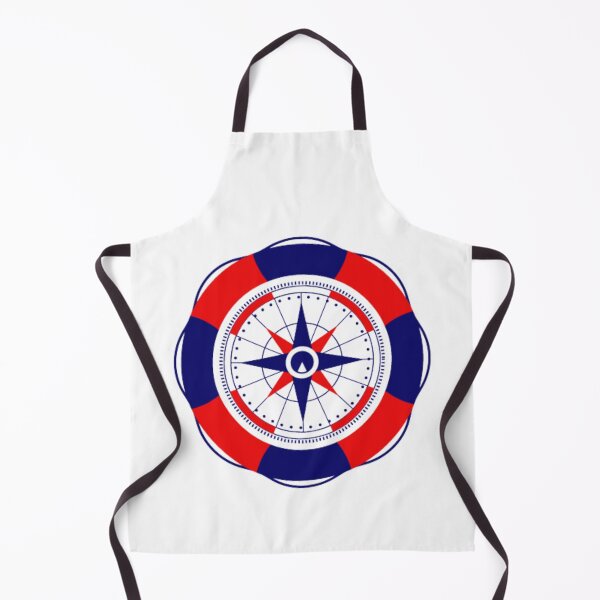 Item preview, Nautical symbols red and blue lifebuoy ring designed and sold by TheRightHonMP.