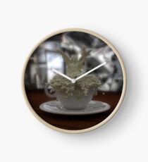 Literal Latte Art Clock
