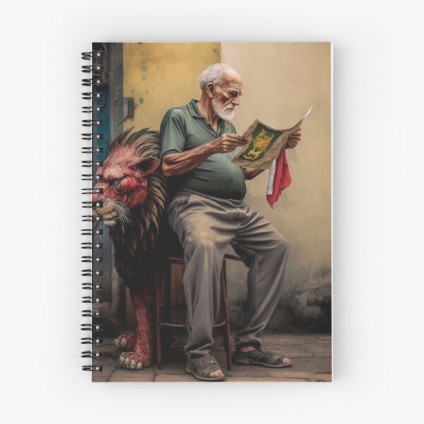 Item preview, old man with lion designed and sold by Shagrah.