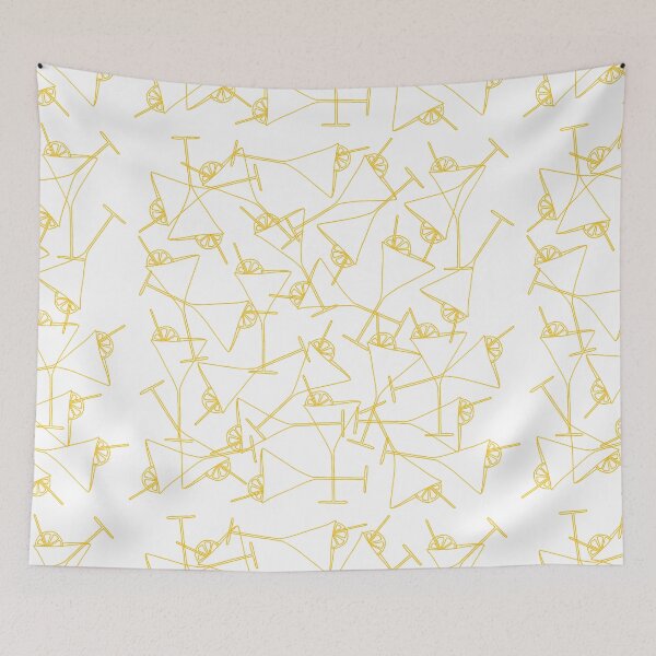 Item preview, Yellow drinks pattern with transparent background designed and sold by WRECZ.
