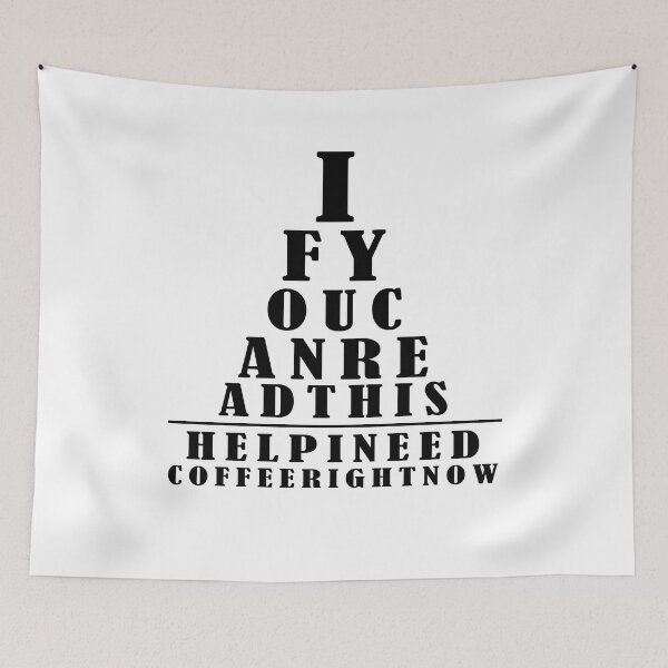 Item preview, Funny Eye Chart designed and sold by MoonsmileProd.