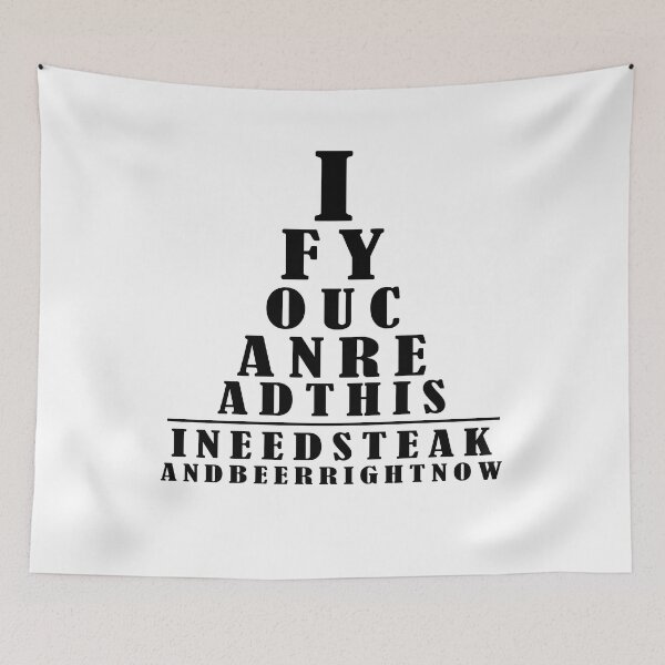 Item preview, Funny Eye Chart designed and sold by MoonsmileProd.