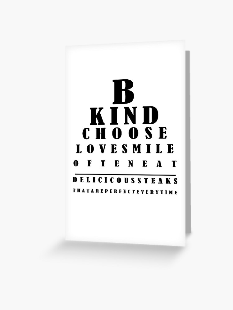 Snellen Eye Chart Greeting Card for Sale by allhistory