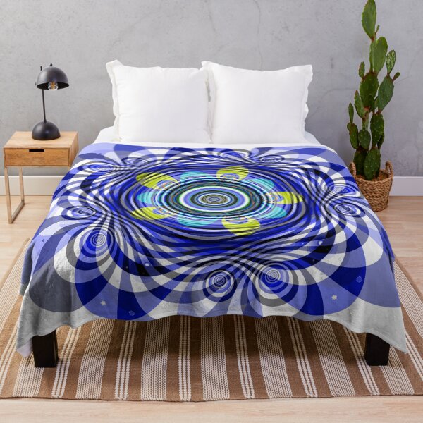 Item preview, Blue Flower Abstract Mandala designed and sold by ivanoel.