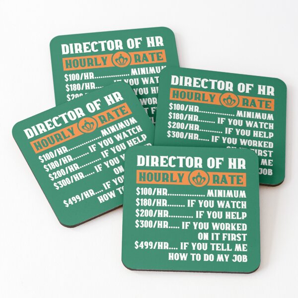 Item preview, Director of HR Hourly Rate Gift Funny Human Resources Director   designed and sold by TempuVitae.