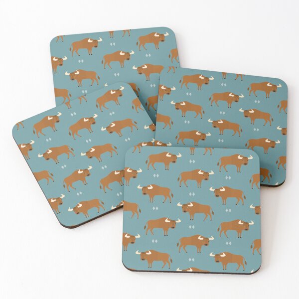 Item preview, Bulls on blue designed and sold by reneesillus.
