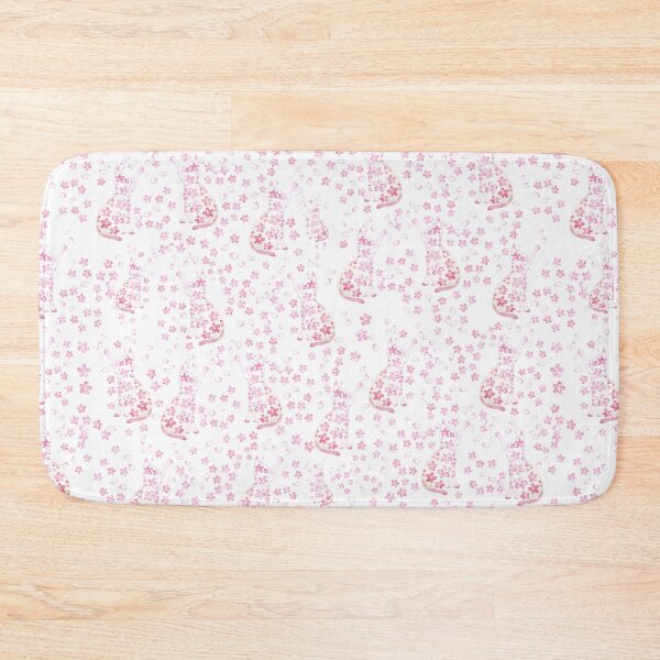Item preview, cat and cherry blossom watercolor pattern  designed and sold by ColorandColor.