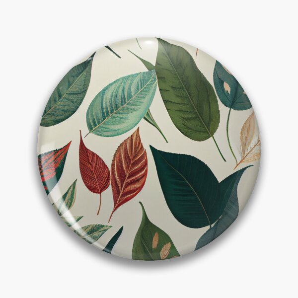 Item preview, "Madeleine" - Watercolor Leaf Leafs Abstract Painting Pattern in Green, Black, Brown, White Yellow, Blue, Cream, Light designed and sold by HiArtify ❤️.