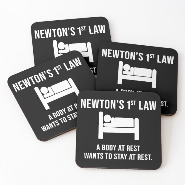 Item preview, Newton's First Law- Funny Physics Joke designed and sold by ScienceCorner.