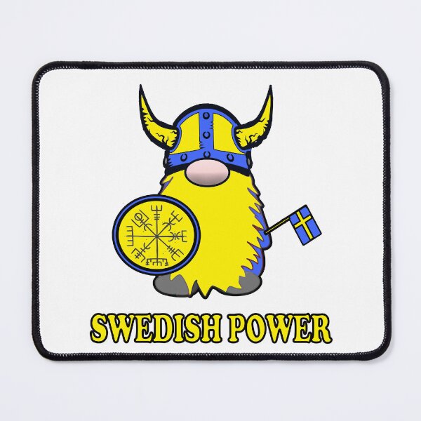 Item preview,  Swedish Power Viking Gnome Tomte Swedish Flag designed and sold by funnytshirtemp.