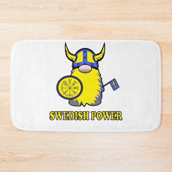 Item preview,  Swedish Power Viking Gnome Tomte Swedish Flag designed and sold by funnytshirtemp.