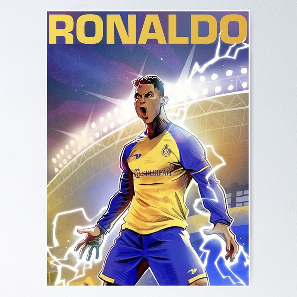 Poster Cristiano Ronaldo 48x33cm Cr7 Futbol Mundial Pose