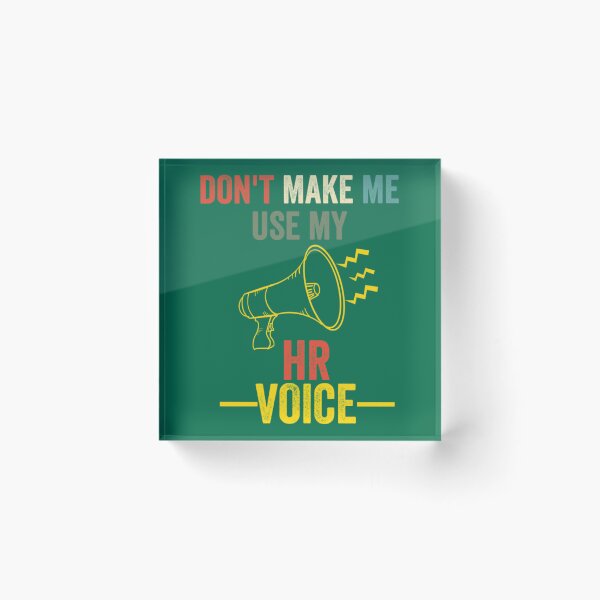 Item preview, Don_t_ Make Use My Hr Voice Retro Vintage Long Sleeve  designed and sold by TempuVitae.