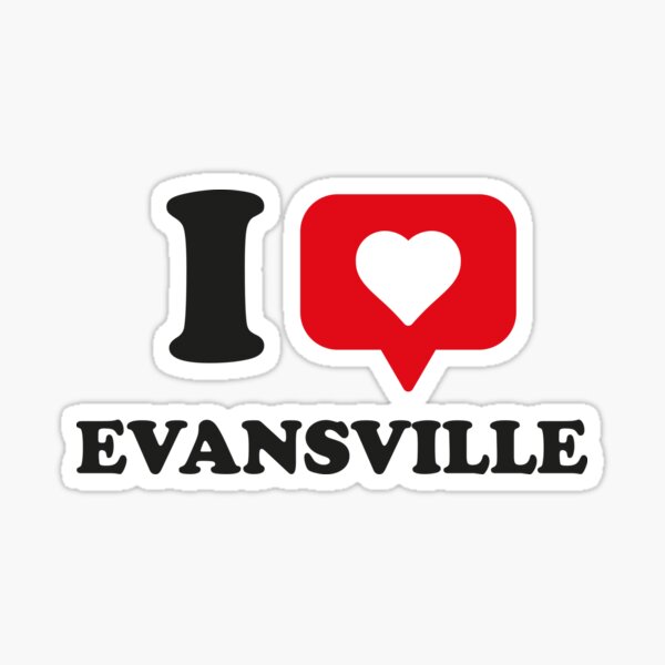 Item preview, I Love Evansville, I Heart Evansville, Hometown Evansville, Indiana designed and sold by Danylo Mikhnievych.