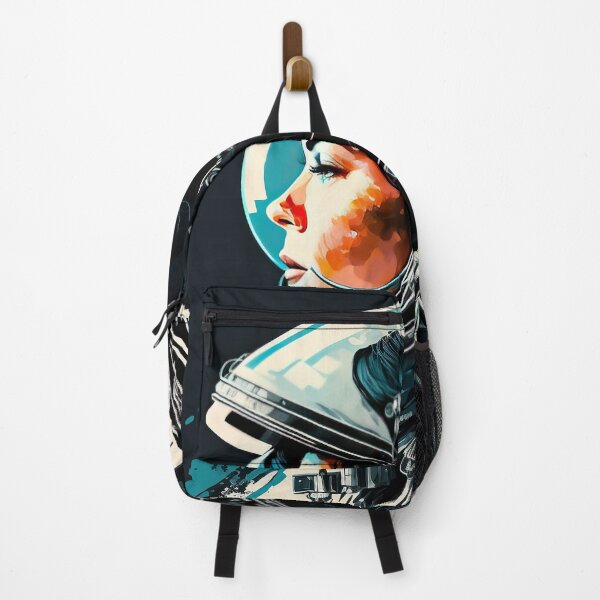 Item preview, Astronaut Women Pop Art Space Nasa Retro Rainbow designed and sold by HRMNY25.