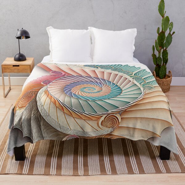 Artikelvorschau, Coral Sacred Fibonacci Style Spiral Infographic Abstract  entworfen und verkauft von RAGANADesign.