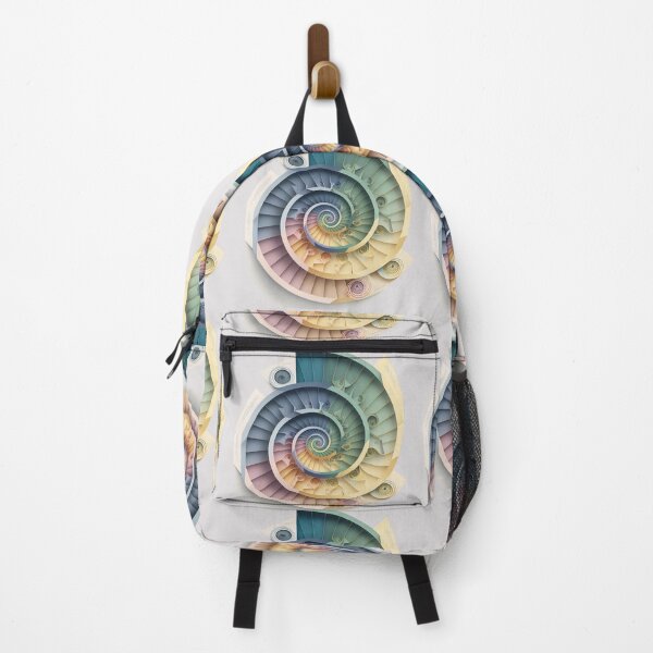 Artikelvorschau, Coral Sacred Fibonacci Style Spiral Infographic Abstract entworfen und verkauft von RAGANADesign.
