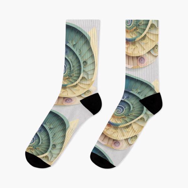 Artikelvorschau, Coral Sacred Fibonacci Style Spiral Infographic Abstract  entworfen und verkauft von RAGANADesign.