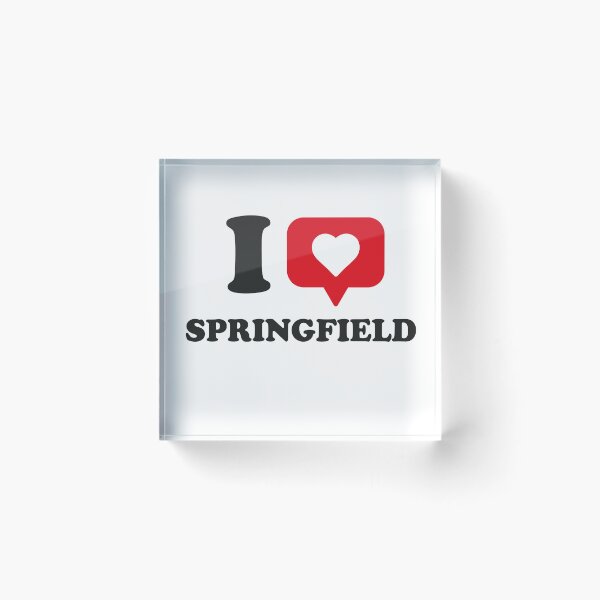 Item preview, I Love Springfield, I Heart Springfield, Hometown Springfield, Illinois designed and sold by Danylo Mikhnievych.