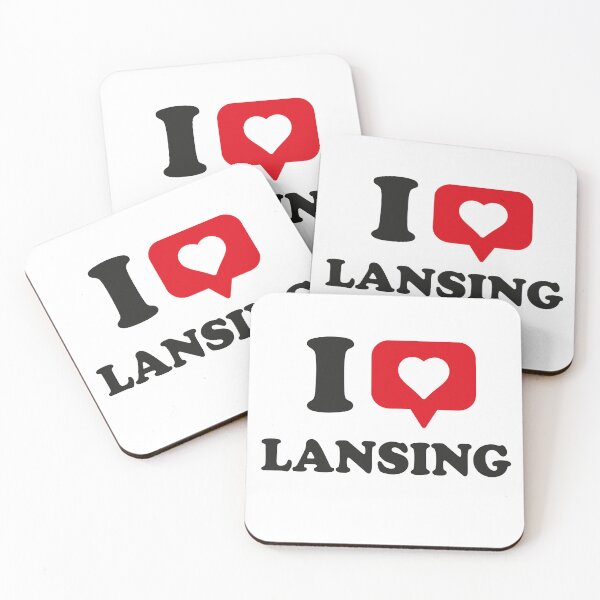 Item preview, I Love Lansing, I Heart Lansing, Hometown Lansing, Michigan designed and sold by Danylo Mikhnievych.