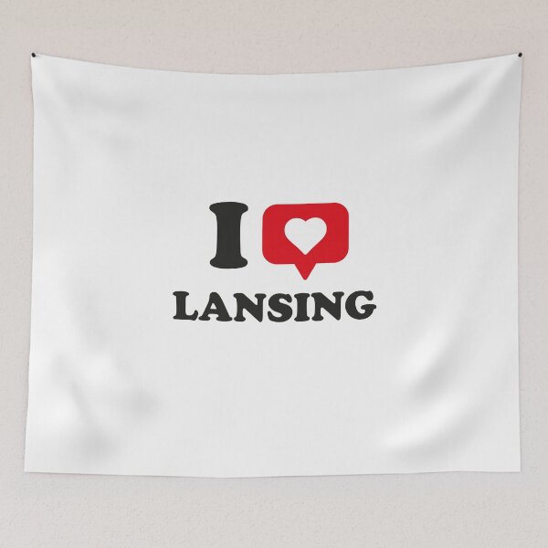 Item preview, I Love Lansing, I Heart Lansing, Hometown Lansing, Michigan designed and sold by Danylo Mikhnievych.