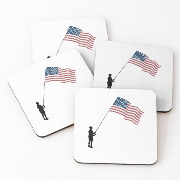 Item preview, American Flag Fishing Fisherman USA Fish designed and sold by facePale.
