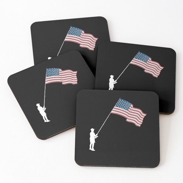 Item preview, American Flag Fishing Fisherman USA Fish designed and sold by facePale.