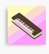 Ice cream Sandwich Keyboard Canvas Print
