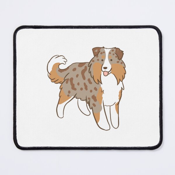 Item preview, red merle miniature australian shepherd illustration  designed and sold by Yarafantasyart.