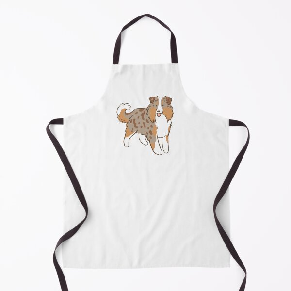 Item preview, red merle miniature australian shepherd illustration designed and sold by Yarafantasyart.
