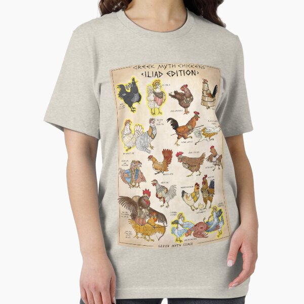 Item preview, Greek Myth Chickens - COLOUR Iliad Edition designed and sold by GreekMythComix.